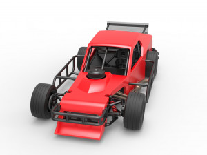 Asphalt Modified stock car Version 2 Scale 1 to 25 Model do druku 3D