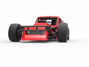 Asphalt Modified stock car Version 2 Scale 1 to 25 Model do druku 3D