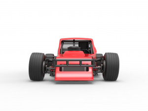 Asphalt Modified stock car Version 2 Scale 1 to 25 Model do druku 3D