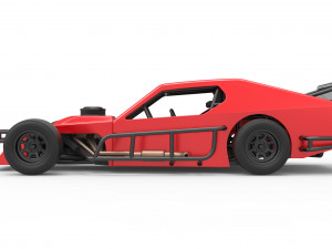 Asphalt Modified stock car Version 2 Scale 1 to 25 Model do druku 3D