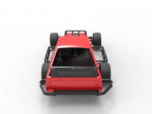 Asphalt Modified stock car Version 2 Scale 1 to 25 Model do druku 3D