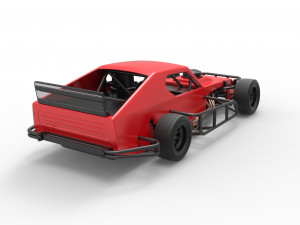 Asphalt Modified stock car Version 2 Scale 1 to 25 Model do druku 3D