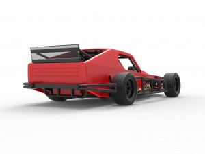 Asphalt Modified stock car Version 2 Scale 1 to 25 Model do druku 3D