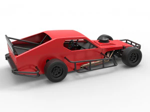 Asphalt Modified stock car Version 2 Scale 1 to 25 3D Print Model