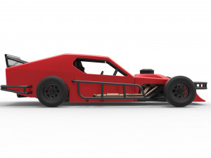 Asphalt Modified stock car Version 2 Scale 1 to 25 Model do druku 3D