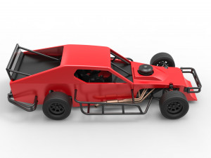 Asphalt Modified stock car Version 2 Scale 1 to 25 Model do druku 3D