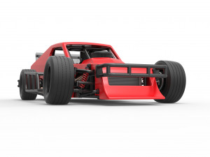Asphalt Modified stock car Version 2 Scale 1 to 25 Model do druku 3D