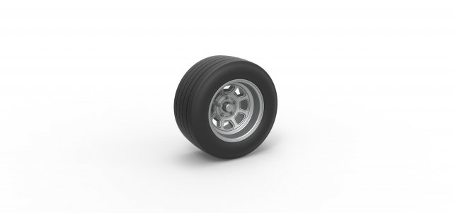 Wheel from Asphalt Modified stock car Version 3 Scale 1 to 25 Model do druku 3D .c4d .max .obj .3ds .fbx .stl .blend 