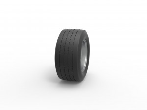 Wheel from Asphalt Modified stock car Version 3 Scale 1 to 25 Model do druku 3D