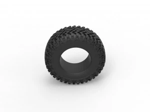 Offroad tire 125 Scale 1 to 25 3D Print Model