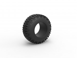 Offroad tire 126 Scale 1 to 25 Modelo de Impressão 3D