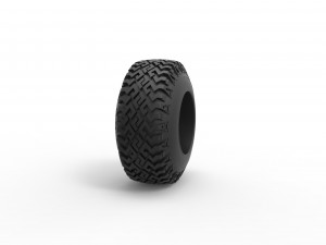 Offroad tire 126 Scale 1 to 25 Modèles 3D en vedette