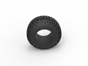 Offroad tire 126 Scale 1 to 25 Modèles 3D en vedette