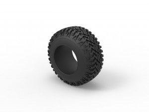 Offroad tire 126 Scale 1 to 25 Modèles 3D en vedette