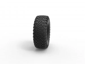 Offroad tire 127 Scale 1 to 25 3D Print Model
