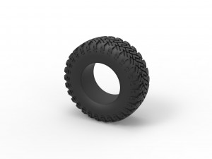 Offroad tire 127 Scale 1 to 25 Modèles 3D en vedette