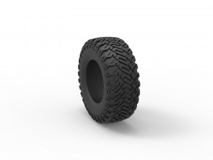 Offroad tire 127 Scale 1 to 25 Modèles 3D en vedette