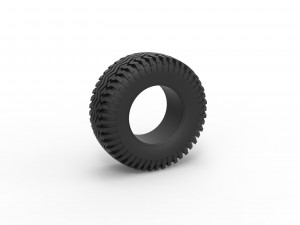 Offroad tire 128 Scale 1 to 25 3D 프린트 모델