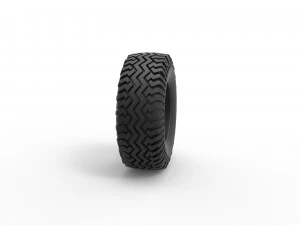 Offroad tire 128 Scale 1 to 25 3D Print Model