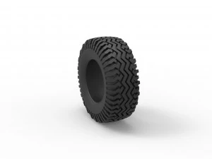 Offroad tire 128 Scale 1 to 25 3D Print Model