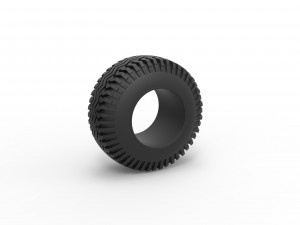 Offroad tire 129 Scale 1 to 25 3Dプリントモデル