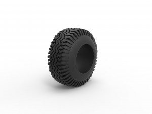 Offroad tire 129 Scale 1 to 25 3D 프린트 모델