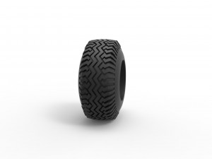 Offroad tire 129 Scale 1 to 25 3D 프린트 모델