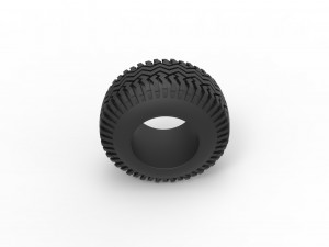 Offroad tire 129 Scale 1 to 25 3D 프린트 모델