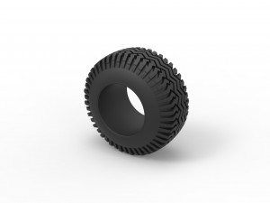 Offroad tire 129 Scale 1 to 25 3D 프린트 모델