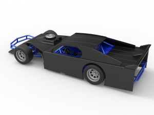 Asphalt Modified stock car Version 3 Scale 1 to 25 Modèles 3D en vedette