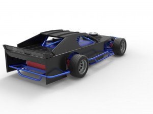 Asphalt Modified stock car Version 3 Scale 1 to 25 Modèles 3D en vedette