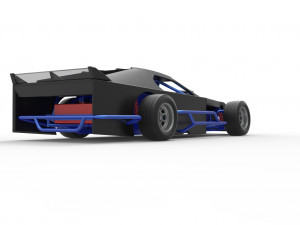 Asphalt Modified stock car Version 3 Scale 1 to 25 Modèles 3D en vedette