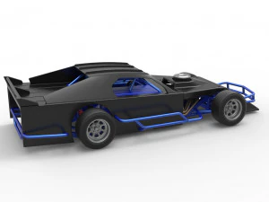 Asphalt Modified stock car Version 3 Scale 1 to 25 3D Print Model