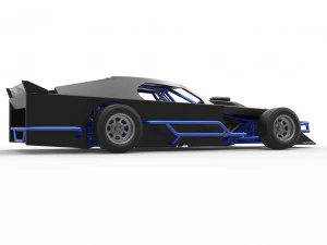 Asphalt Modified stock car Version 3 Scale 1 to 25 3D Print Model