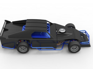 Asphalt Modified stock car Version 3 Scale 1 to 25 Modèles 3D en vedette