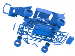 Asphalt Modified stock car Version 3 Scale 1 to 25 Modèles 3D en vedette