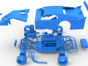Asphalt Modified stock car Version 3 Scale 1 to 25 Modèles 3D en vedette