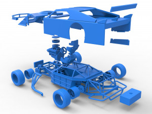 Asphalt Modified stock car Version 3 Scale 1 to 25 Modèles 3D en vedette