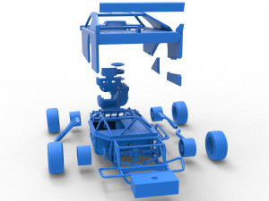 Asphalt Modified stock car Version 3 Scale 1 to 25 Modèles 3D en vedette