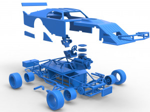Asphalt Modified stock car Version 3 Scale 1 to 25 Modèles 3D en vedette