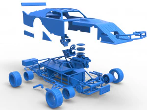 Asphalt Modified stock car Version 3 Scale 1 to 25 3D Print Model