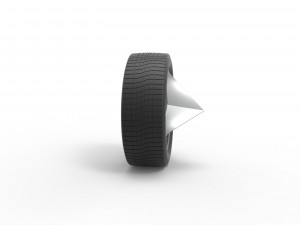 Car wheel 8 Scale 1 to 25 3D Print Model