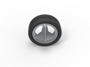 Car wheel 8 Scale 1 to 25 3D Print Model