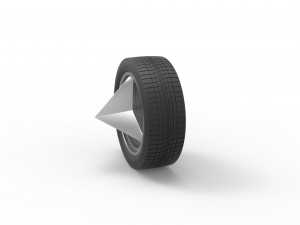 Car wheel 8 Scale 1 to 25 3D Print Model