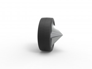 Car wheel 9 Scale 1 to 25 Model do druku 3D