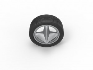 Car wheel 9 Scale 1 to 25 Model do druku 3D