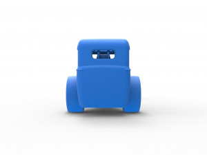 Front engine old school dragster with shell Version 7 Scale 1 to 25 3D-printmodel