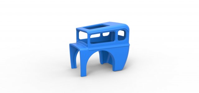 Shell of vintage front engine dragster Scale 1 to 25 3D 프린트 모델 .c4d .max .obj .3ds .fbx .stl .blend 