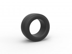 Tire of Asphalt Modified stock car V2 Scale 1 to 25 3D Принт Модель