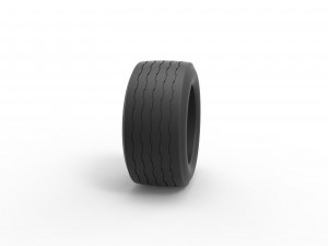 Tire of Asphalt Modified stock car V2 Scale 1 to 25 3D-Druckmodell